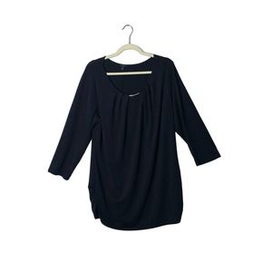 Sam & Jo Ladies Plus Black Tunic 2X